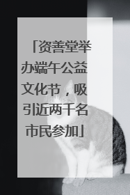 资善堂举办端午公益文化节，吸引近两千名市民参加